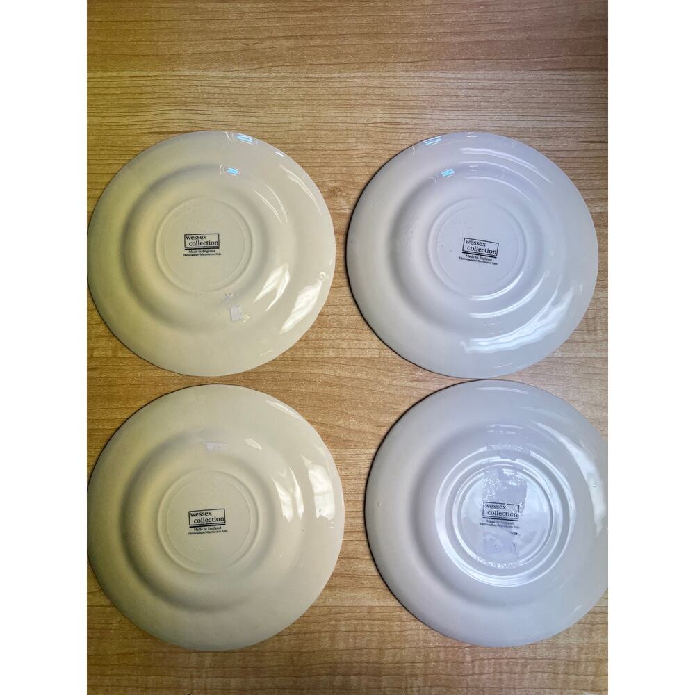 Vintage Royal Wessex Collection 7" England Pink Rosa Plates (Lot of 4) - Picture 7 of 7